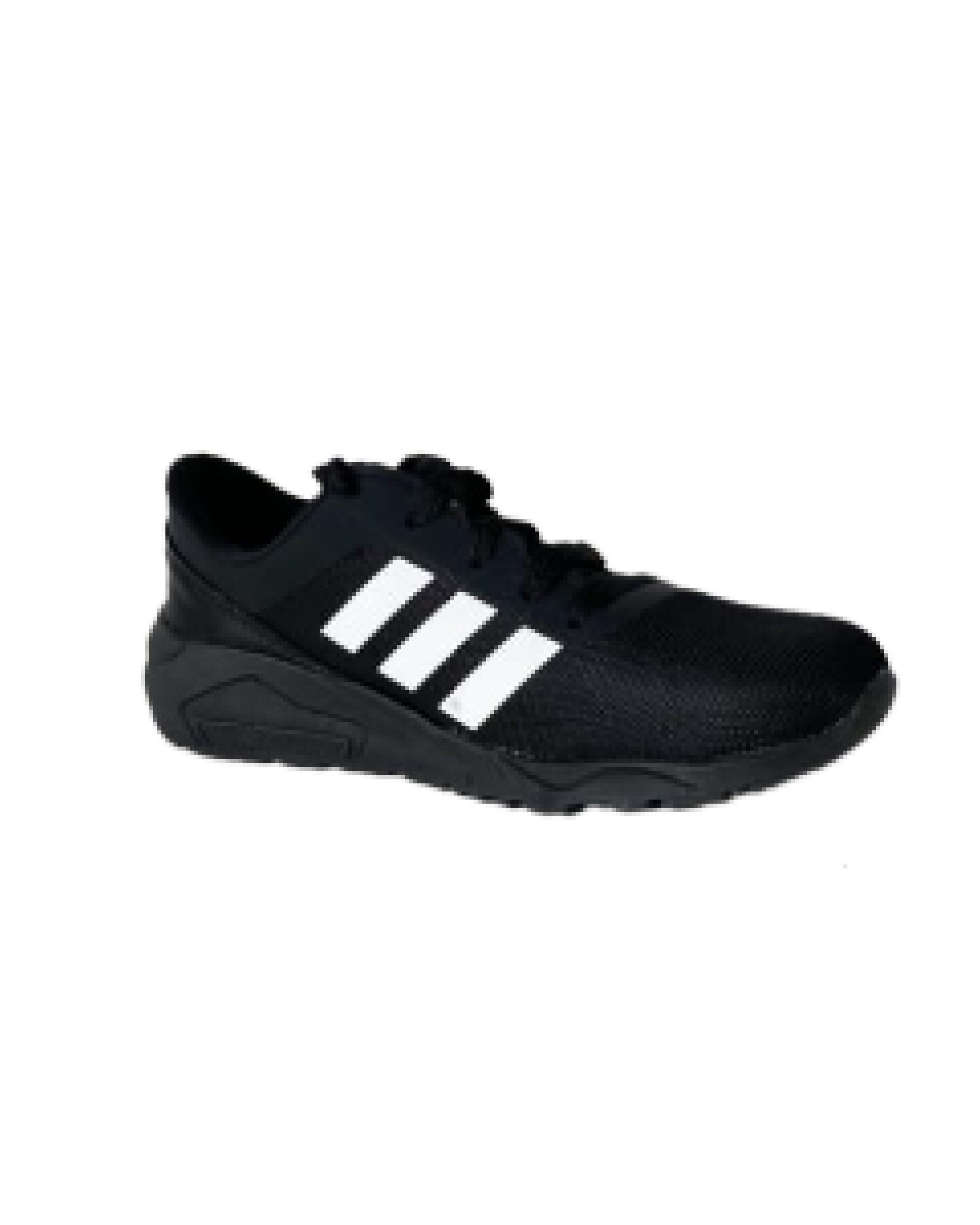 Zapatilla negra con tiritas