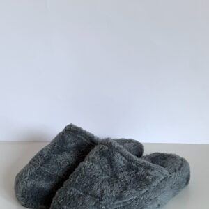 Pantuflas Gris Peluche